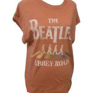 The Beatles Abbey Road Classic T Shirt Retro Women's Apparel Med